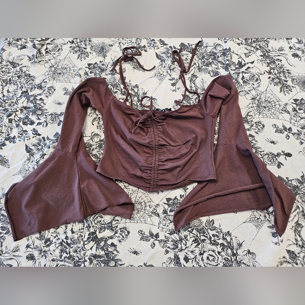 Dolls Kill Current Mood Brown Adjustable Fairy Top